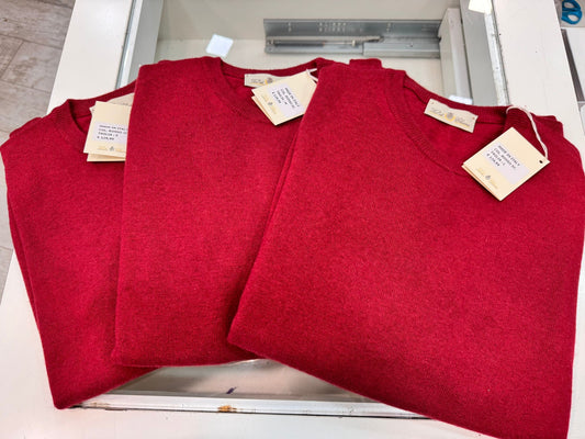Girocollo uomo colore rosso - Brand Val di Chiana
