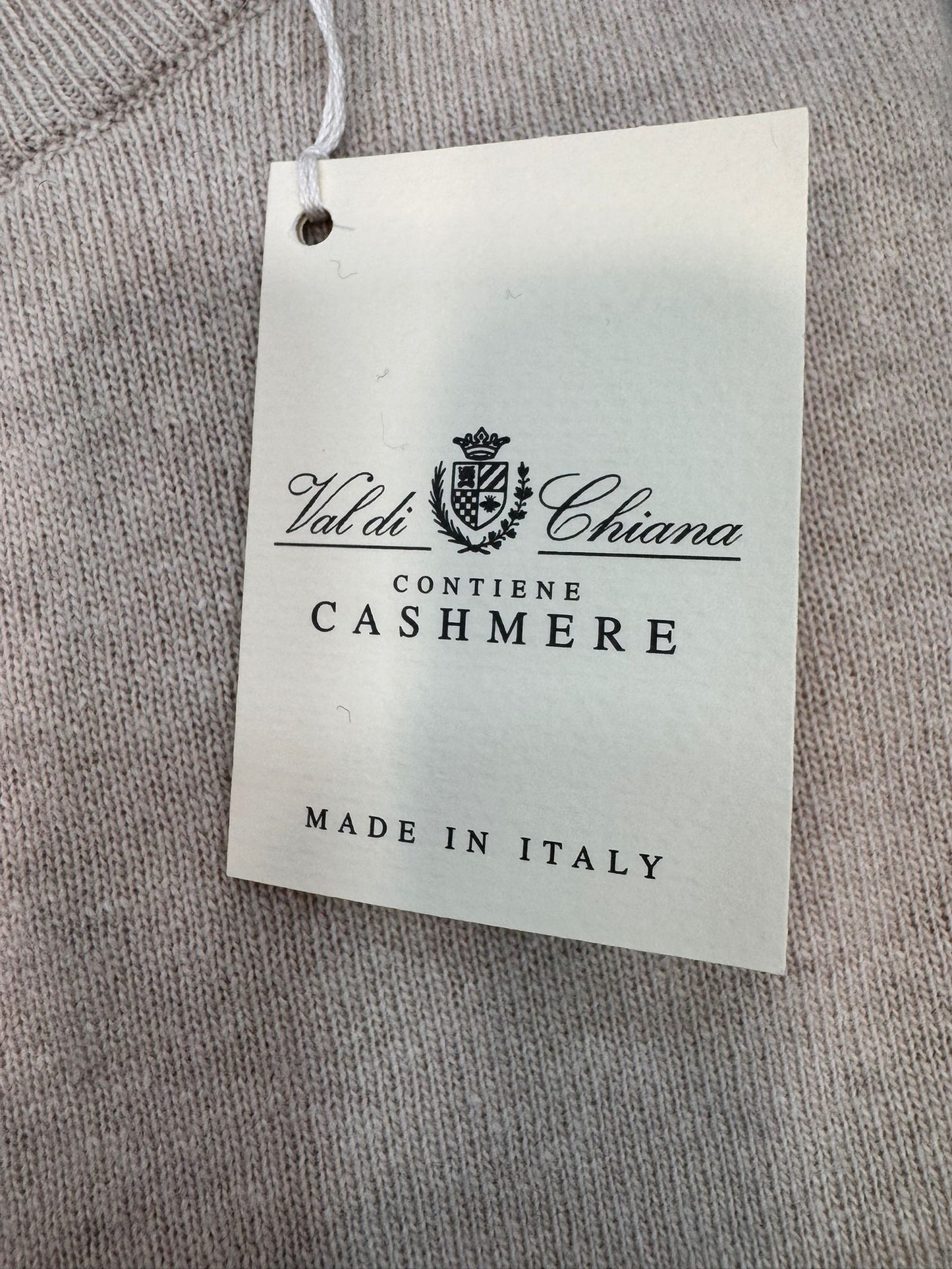 Girocollo uomo beige Brand Val di Chiana