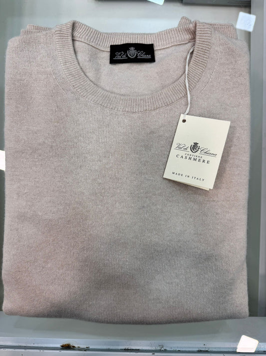 Girocollo uomo beige Brand Val di Chiana