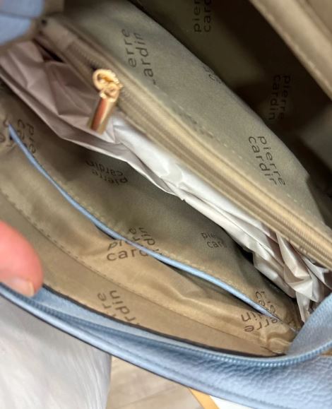 Borsa azzurra Pierre Cardin