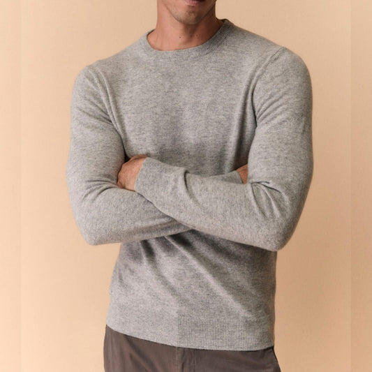 Maglione girocollo uomo colore grigio - Val di Chiana